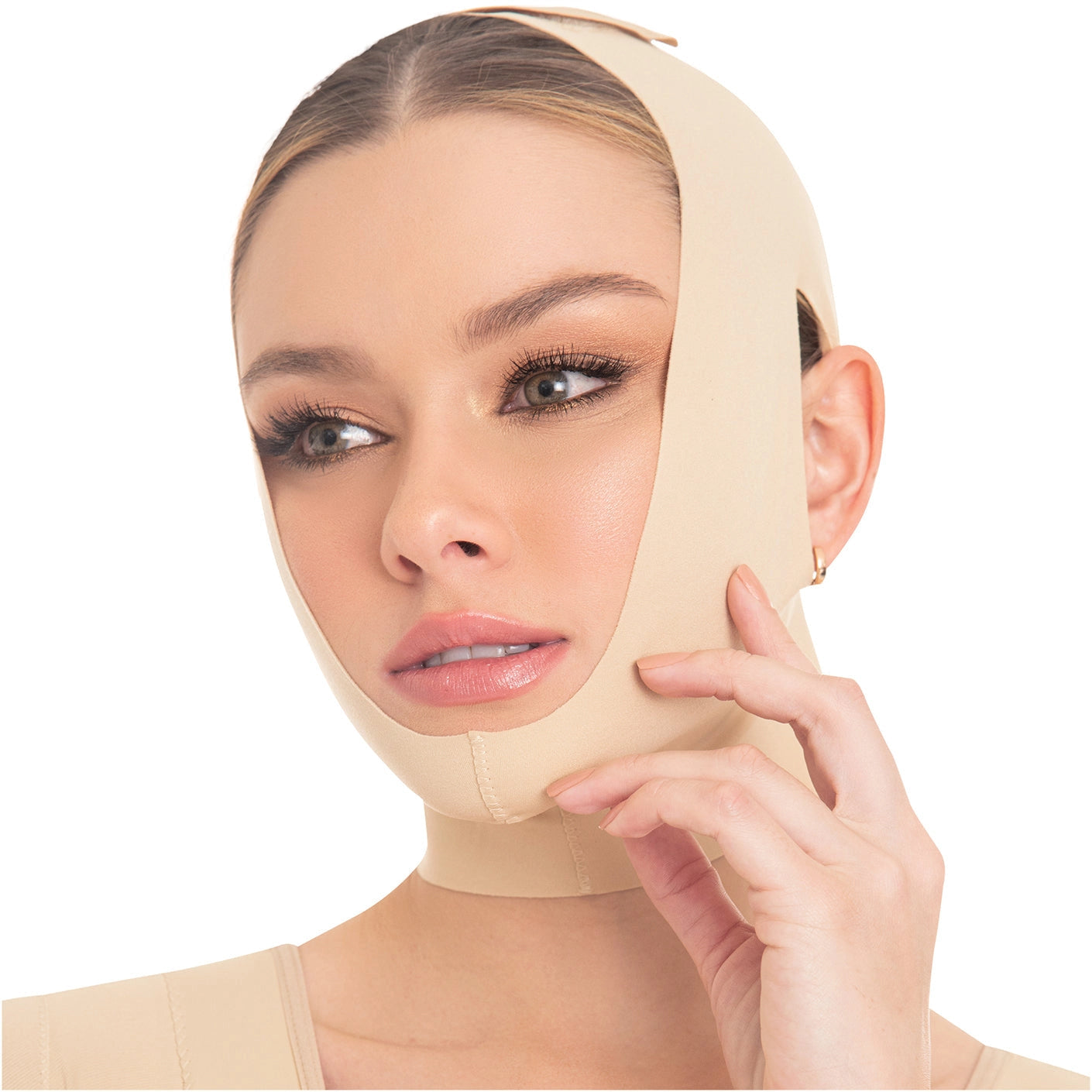 Faja papada/face compression garment