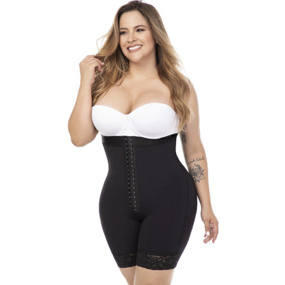 MID-THIGH STRAPLESS BUTT LIFT SHAPEWEAR BODYSUIT | EVERYDAY USE GIRDLE | POWERNET