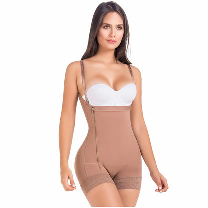 POSTPARTUM BOYSHORT BODY SHAPER FOR WOMEN | STRAPLESS WITH SIDE ZIPPER | POWERNET